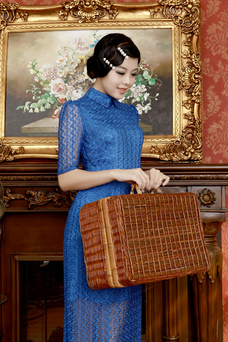 Blue lace long dress Blue lace long dress