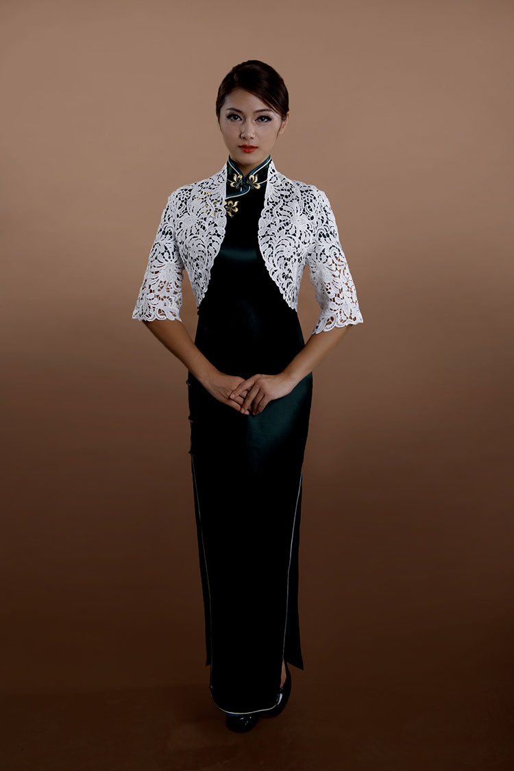 White lace capelet White lace capelet