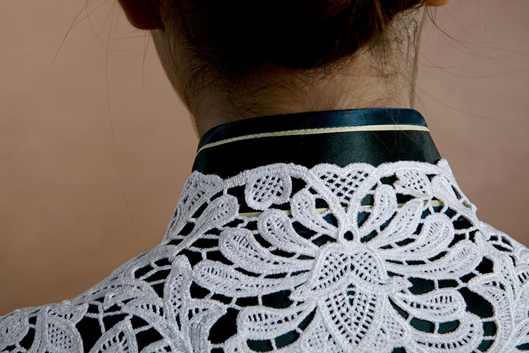 White lace capelet White lace capelet