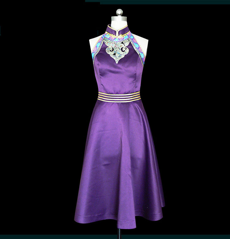 Purple Mongolia dress