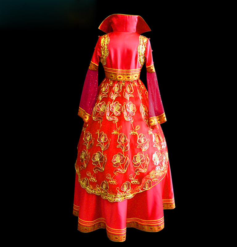Golden mongolia dress