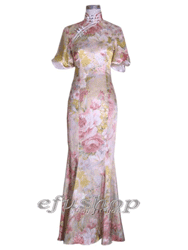 Mermaid silk cheongsam SCS29