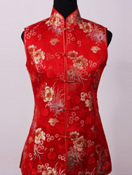 Red with mum and peony waist CCW25